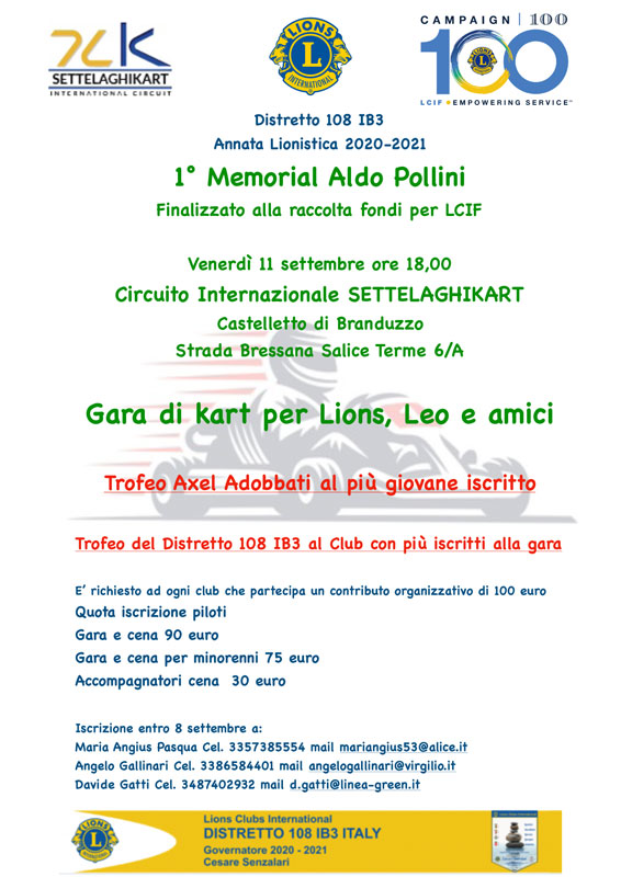 1 Memorial Aldo Pollini